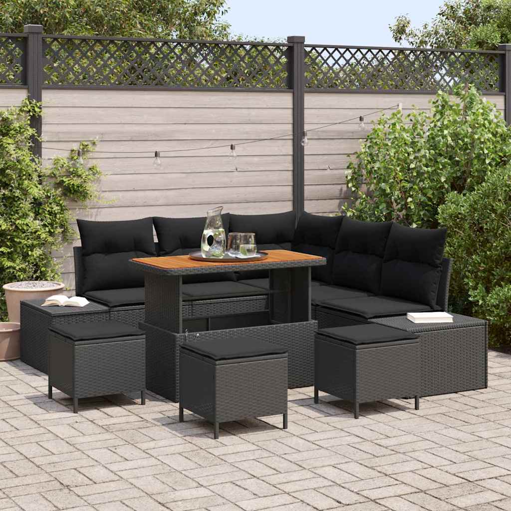 Tuin Sofa Set Met Kussen 8 Pcs Poly Riet