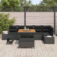 Tuin Sofa Set Met Kussen 9 Pcs Poly Riet