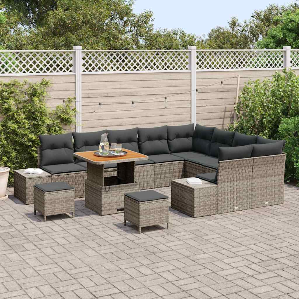 Tuin Sofa Set Met Opslag 12 Pcs Poly Riet