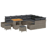 Tuin Sofa Set Met Opslag 12 Pcs Poly Riet