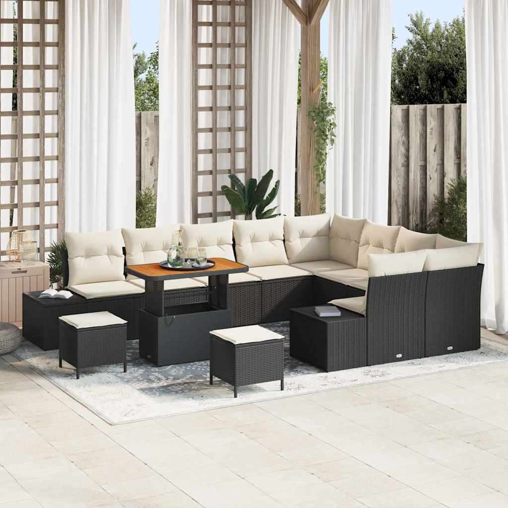 Tuin Sofa Set Met Opslag 12 Pcs Poly Riet