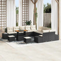 Tuin Sofa Set Met Kussen 13 Pcs Poly Riet