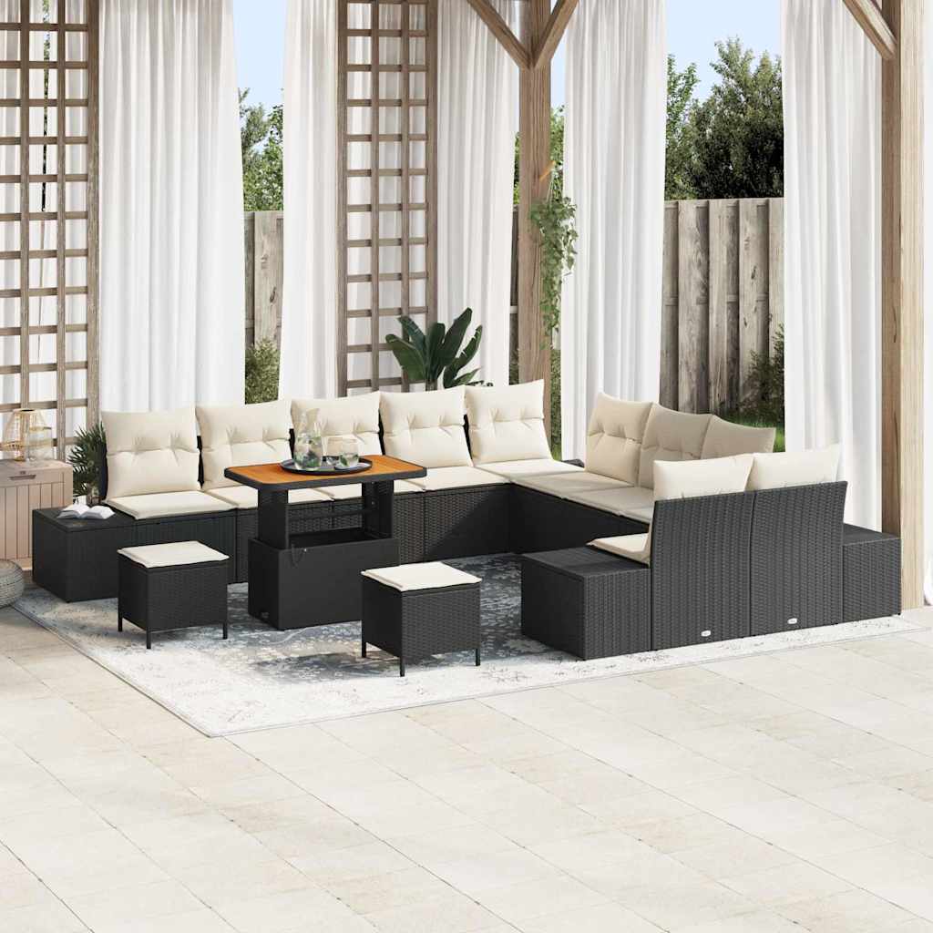 Tuin Sofa Set Met Kussen 13 Pcs Poly Riet