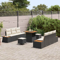 Tuin Sofa Set Met Kussen 9 Pcs Poly Riet