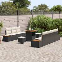 Tuin Sofa Set Met Kussen 10 Pcs Poly Riet