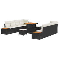 Tuin Sofa Set Met Kussen 11 Pcs Poly Riet