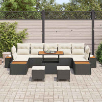 Tuin Sofa Set Met Kussen 10 Pcs Poly Riet