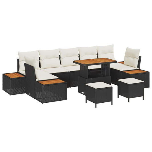 Tuin Sofa Set Met Kussen 10 Pcs Poly Riet