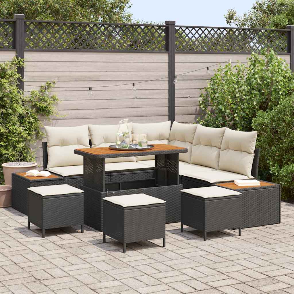 Tuin Sofa Set Met Kussen 8 Pcs Poly Riet