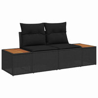 Tuin Sofa Set Met Kussen 9 Pcs Poly Riet