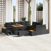 Tuin Sofa Set Met Kussen 13 Pcs Poly Riet