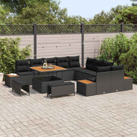 Tuin Sofa Set Met Kussen 13 Pcs Poly Riet