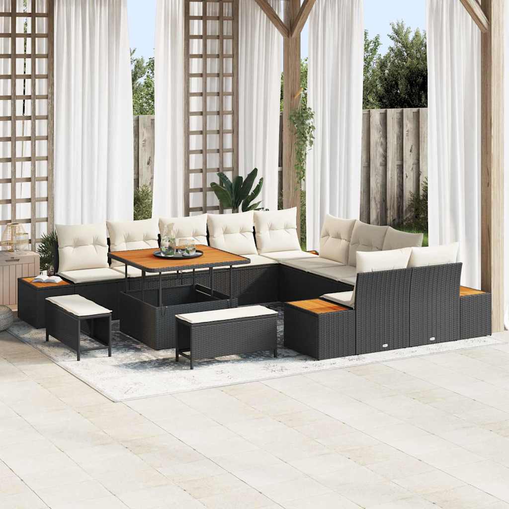 Tuin Sofa Set Met Kussen 13 Pcs Poly Riet