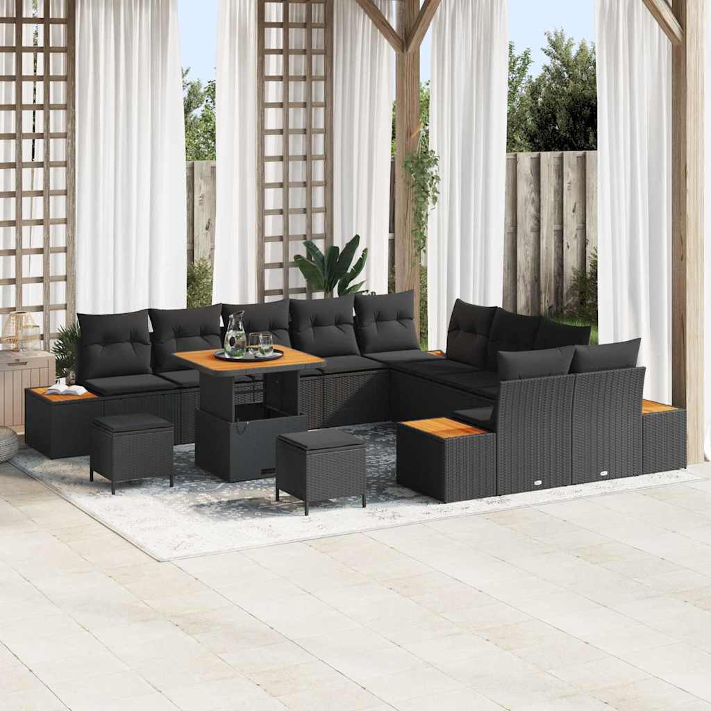 Tuin Sofa Set Met Kussen 13 Pcs Poly Riet