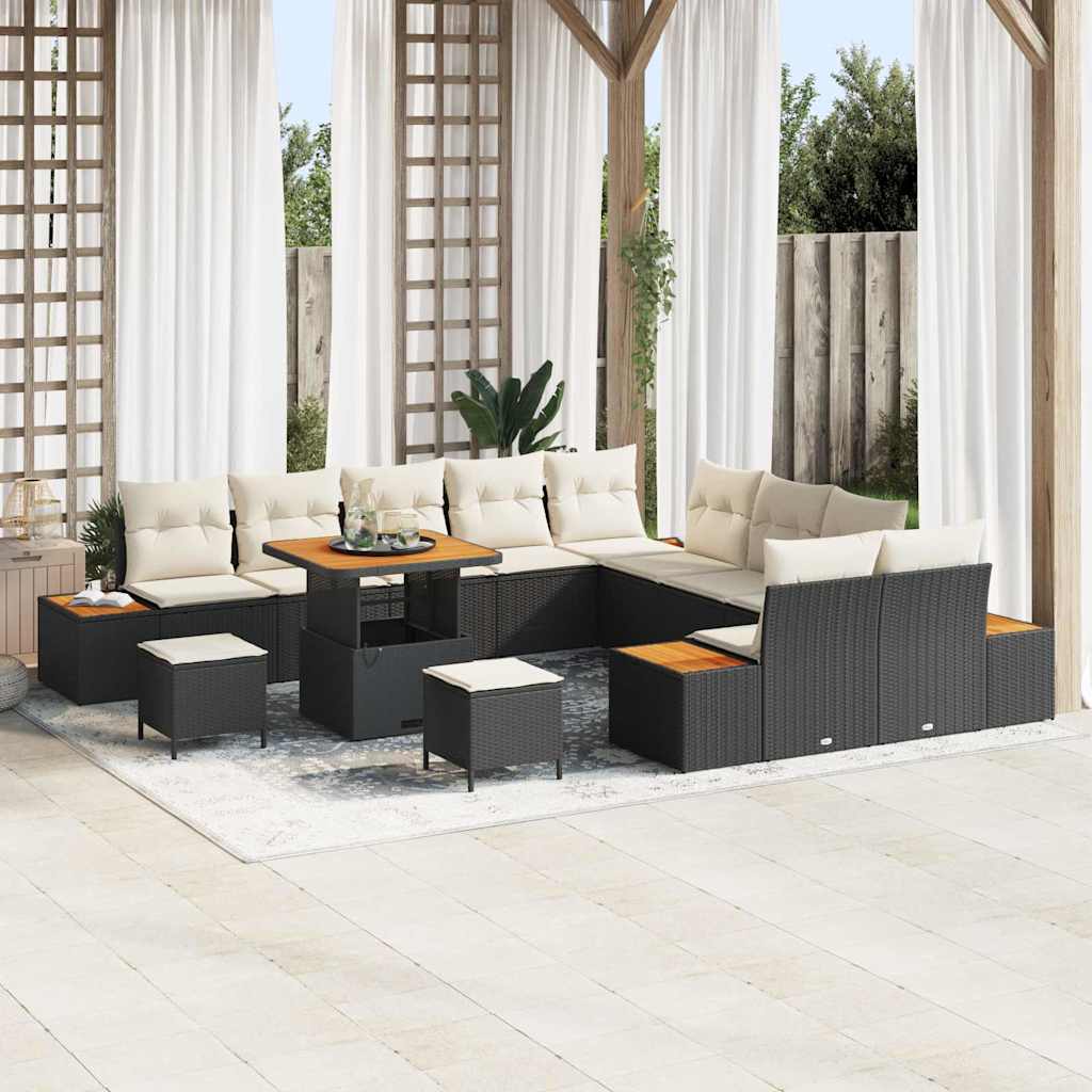 Tuin Sofa Set Met Kussen 13 Pcs Poly Riet