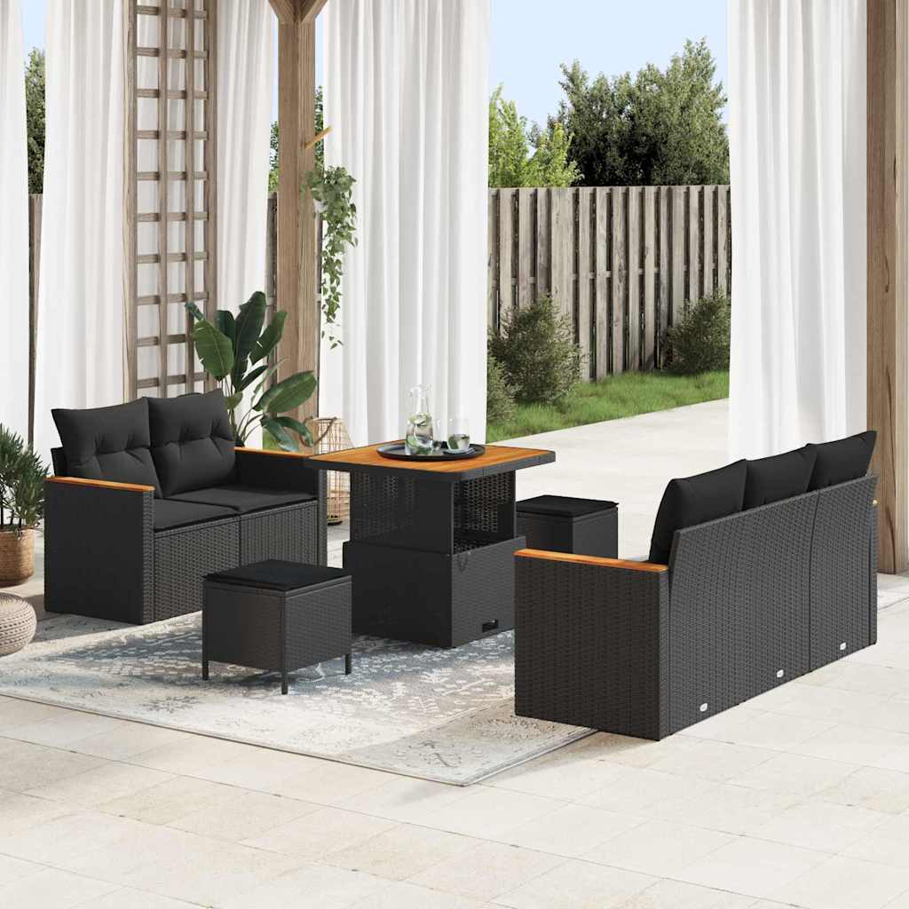 Tuin Sofa Set Met Kussen 8 Pcs Poly Riet