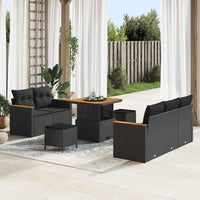 Tuin Sofa Set Met Kussen 8 Pcs Poly Riet