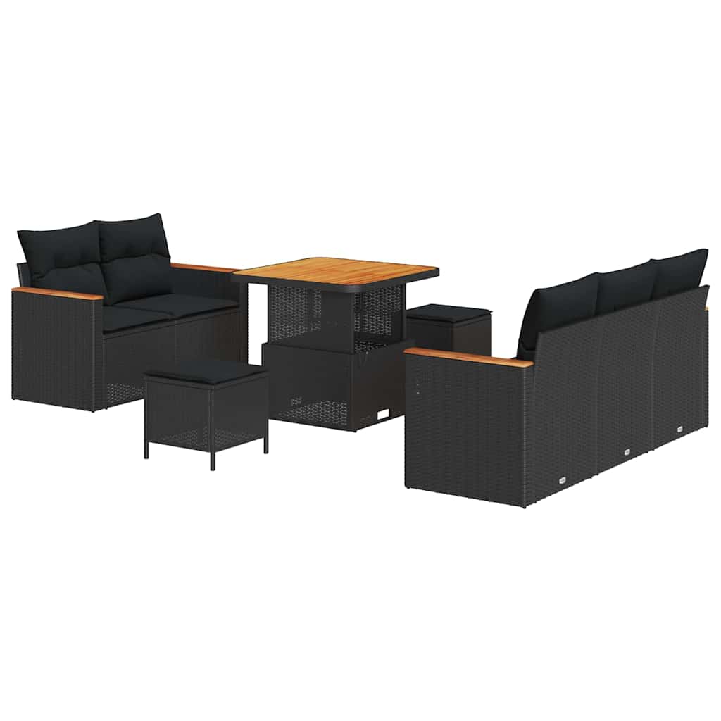 Tuin Sofa Set Met Kussen 8 Pcs Poly Riet