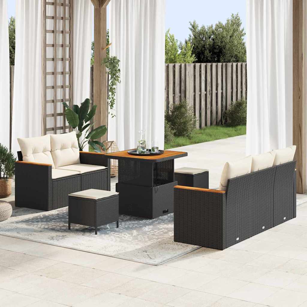 Tuin Sofa Set Met Kussen 8 Pcs Poly Riet