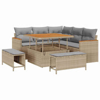 Tuin Sofa Set Met Kussen 8 Pcs Poly Riet