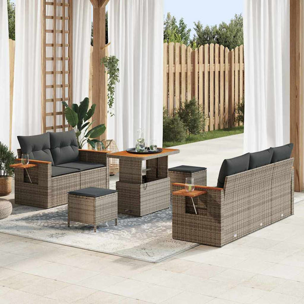 Tuin Sofa Set Met Kussen 8 Pcs 80 X 80 X 71 Cm