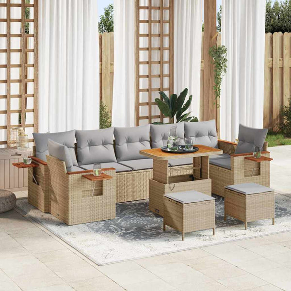 Tuin Sofa Set Met Kussen 10 Pcs 90 X 55 X 71 Cm