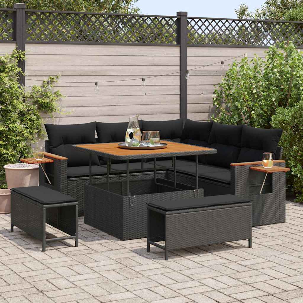 Tuin Sofa Set Met Kussen 8 Pcs 100 X 100 X 71 Cm