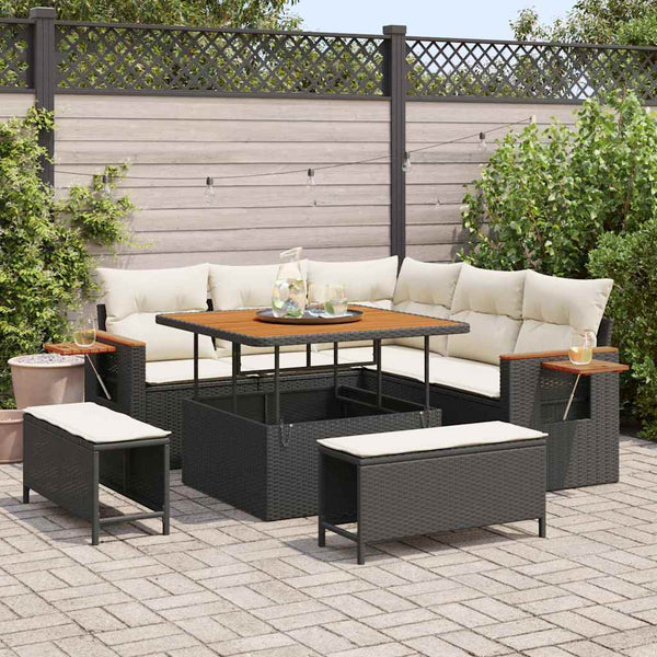 Tuin Sofa Set Met Kussen 8 Pcs 100 X 100 X 71 Cm