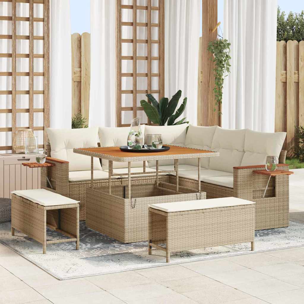 Tuin Sofa Set Met Kussen 8 Pcs 100 X 100 X 71 Cm