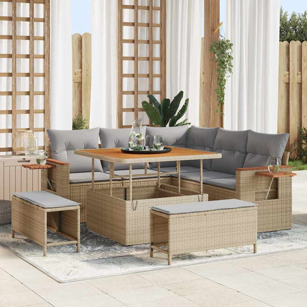 Tuin Sofa Set Met Kussen 8 Pcs 100 X 100 X 71 Cm