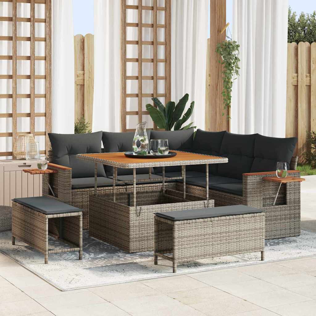 Tuin Sofa Set Met Kussen 8 Pcs 100 X 100 X 71 Cm