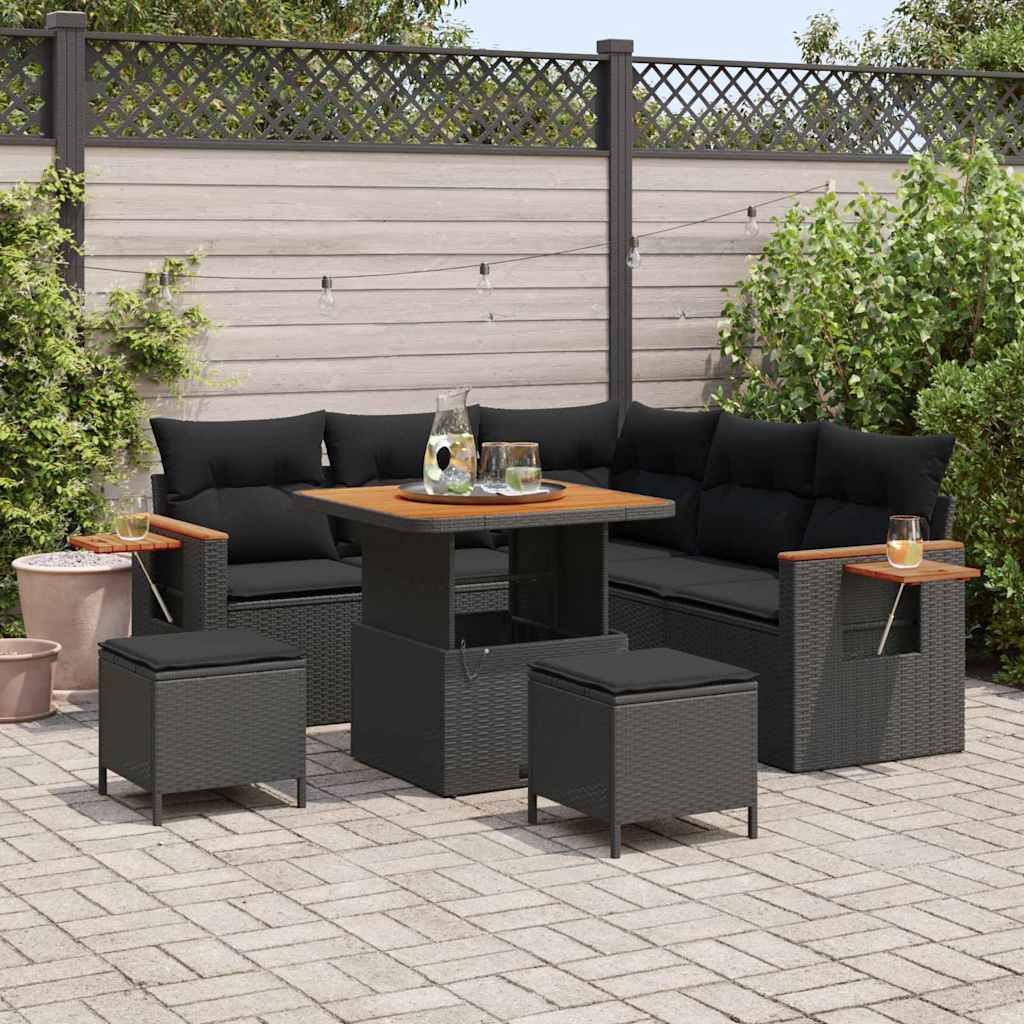 Tuin Sofa Set Met Kussen 8 Pcs 100 X 100 X 71 Cm
