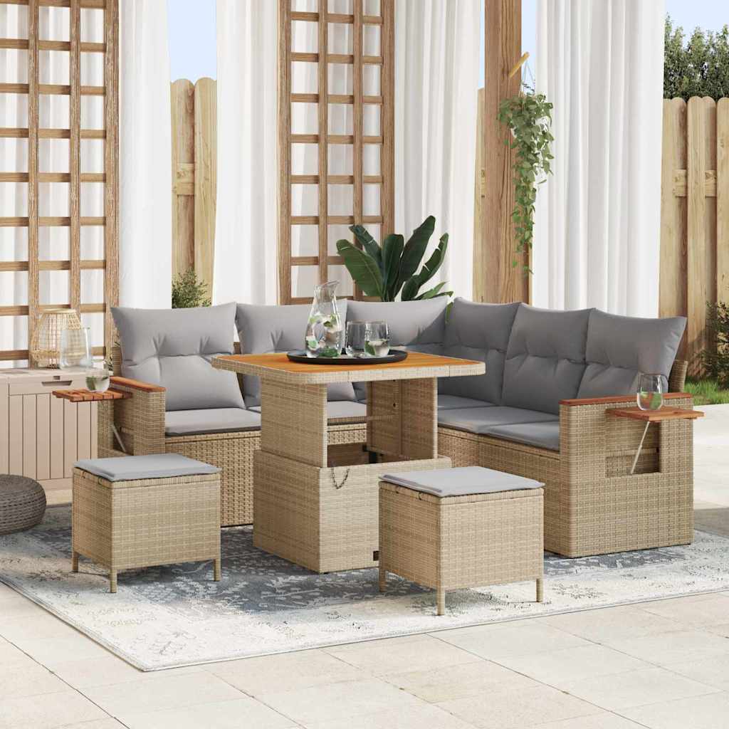 Tuin Sofa Set Met Kussen 8 Pcs 100 X 100 X 71 Cm
