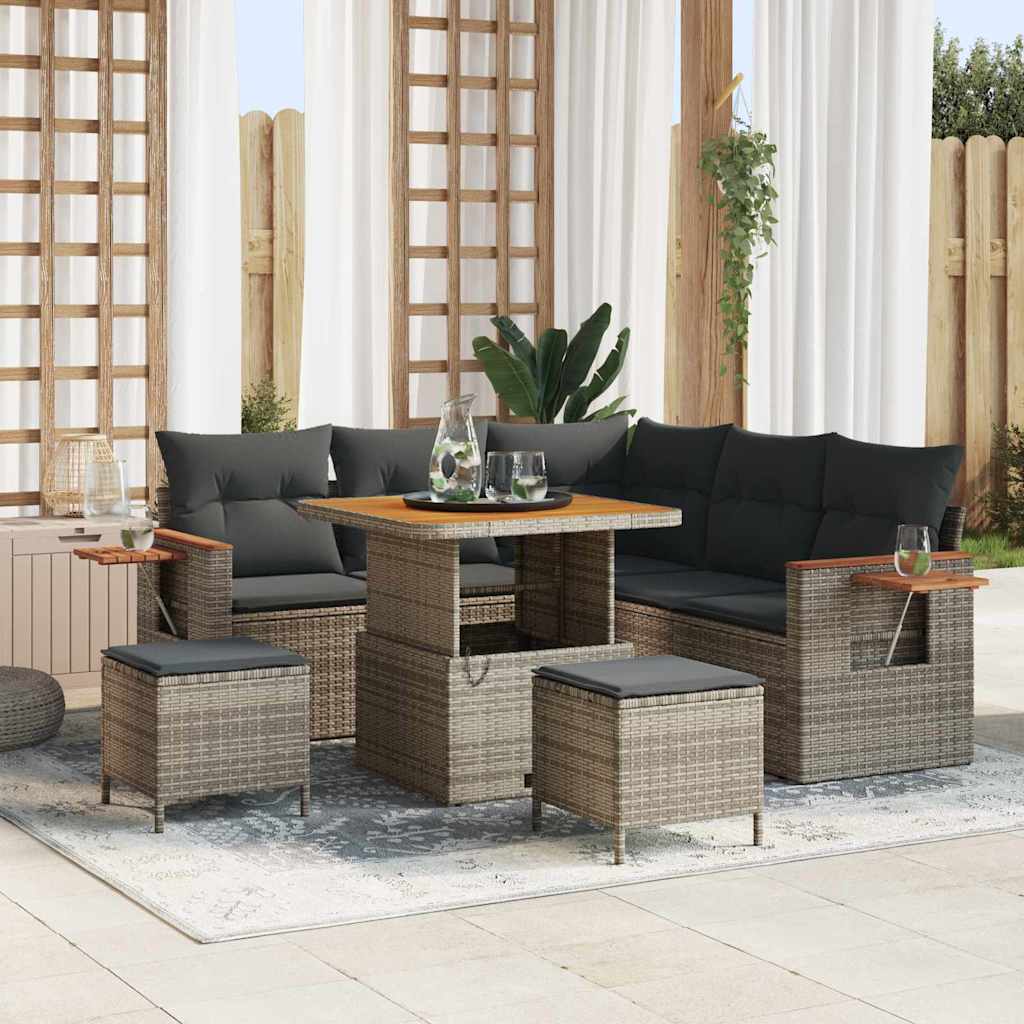 Tuin Sofa Set Met Kussen 8 Pcs 100 X 100 X 71 Cm