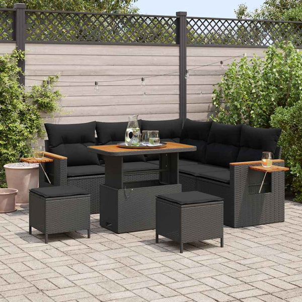 Tuin Sofa Set Met Kussen 8 Pcs 100 X 100 X 71 Cm