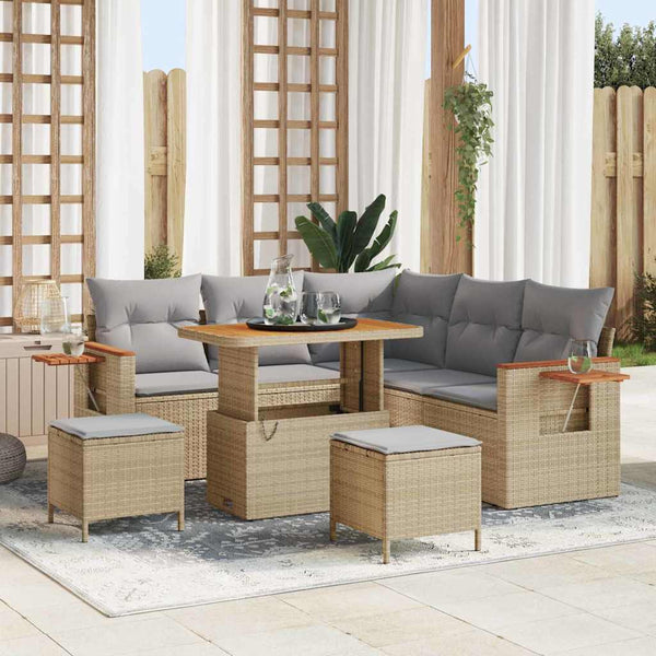 Tuin Sofa Set Met Kussen 8 Pcs 100 X 100 X 71 Cm
