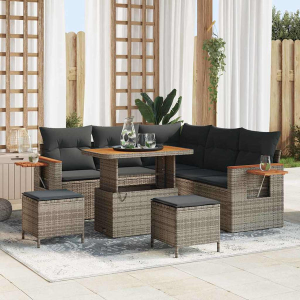 Tuin Sofa Set Met Kussen 8 Pcs 100 X 100 X 71 Cm