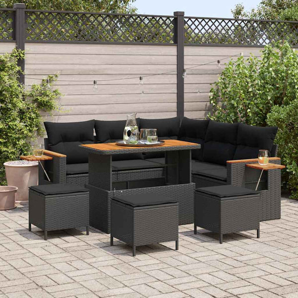 Tuin Sofa Set Met Kussen 8 Pcs 100 X 100 X 71 Cm