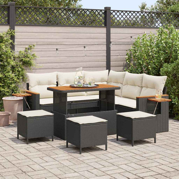 Tuin Sofa Set Met Kussen 8 Pcs 100 X 100 X 71 Cm