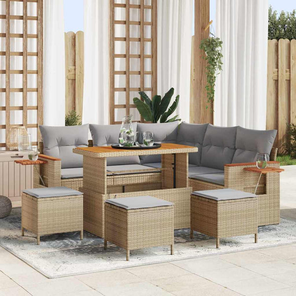 Tuin Sofa Set Met Kussen 8 Pcs 100 X 100 X 71 Cm