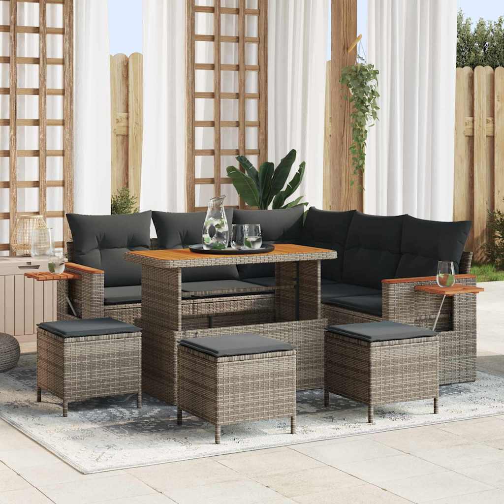 Tuin Sofa Set Met Kussen 8 Pcs 100 X 100 X 71 Cm