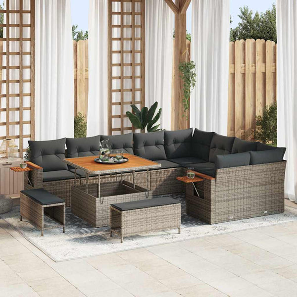 Tuin Sofa Set Met Kussen 12 Pcs 100 X 100 X 71 Cm