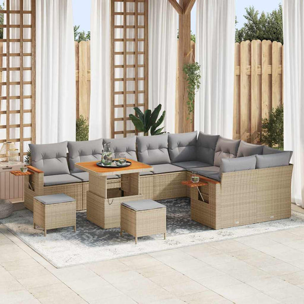 Tuin Sofa Set Met Kussen 12 Pcs 100 X 100 X 71 Cm