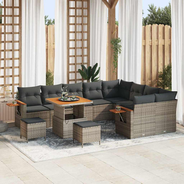 Tuin Sofa Set Met Kussen 12 Pcs 100 X 100 X 71 Cm