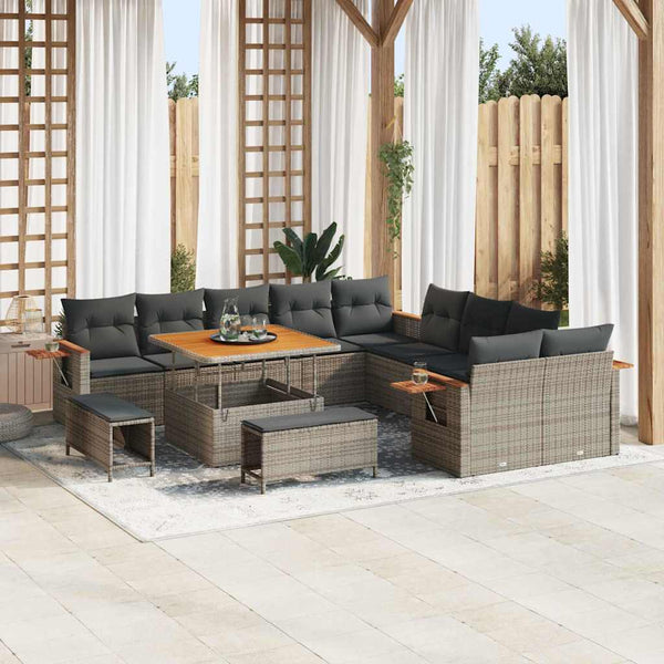 Tuin Sofa Set Met Kussen 13 Pcs 100 X 100 X 71 Cm