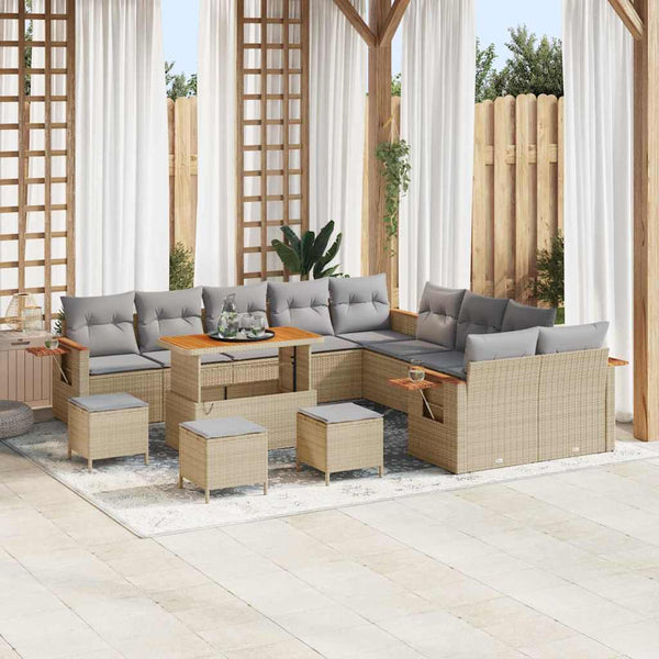 Tuin Sofa Set Met Kussen 13 Pcs 100 X 100 X 71 Cm