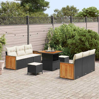 Tuin Sofa Set Met Kussen 9 Pcs En Crème 80 X 80 X 71 Cm