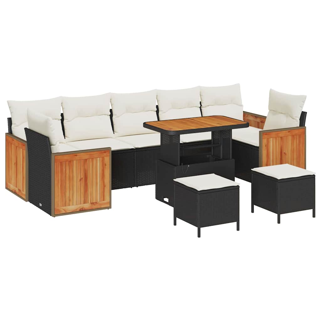 Tuin Sofa Set Met Kussen 10 Pcs En Crème 90 X 55 X 71 Cm