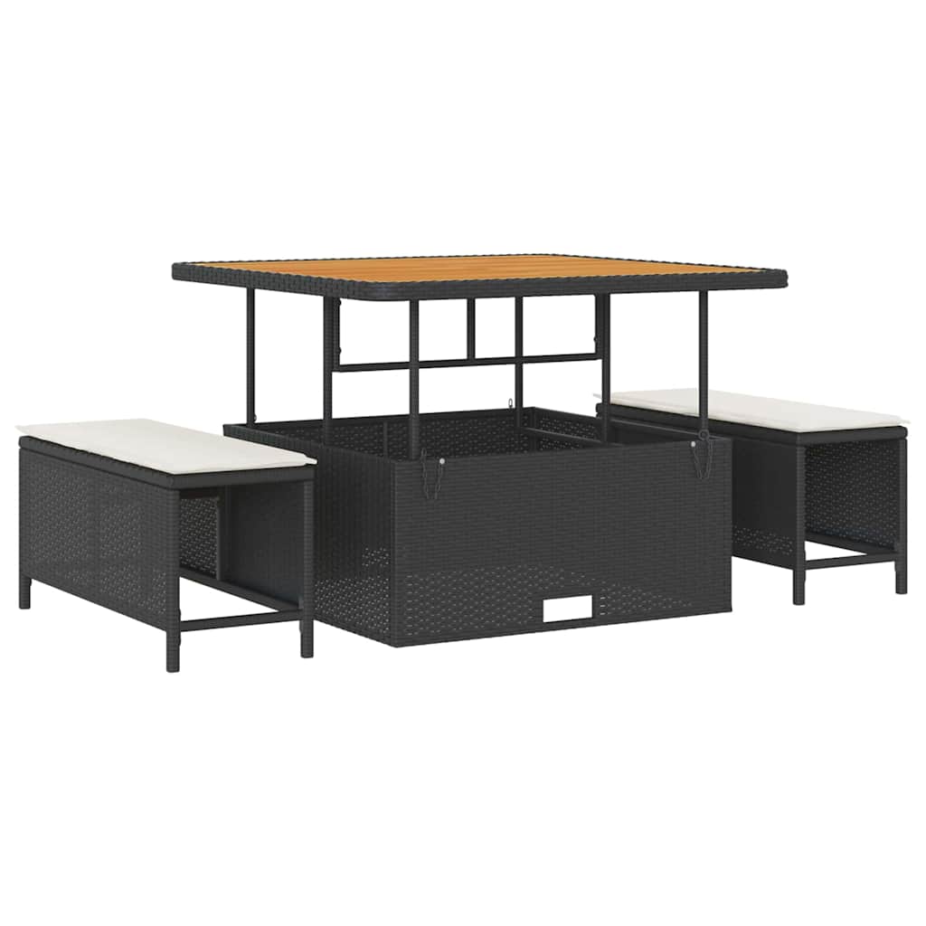 Tuin Sofa Set Met Kussen 9 Pcs En Crème 100 X 100 X 71 Cm