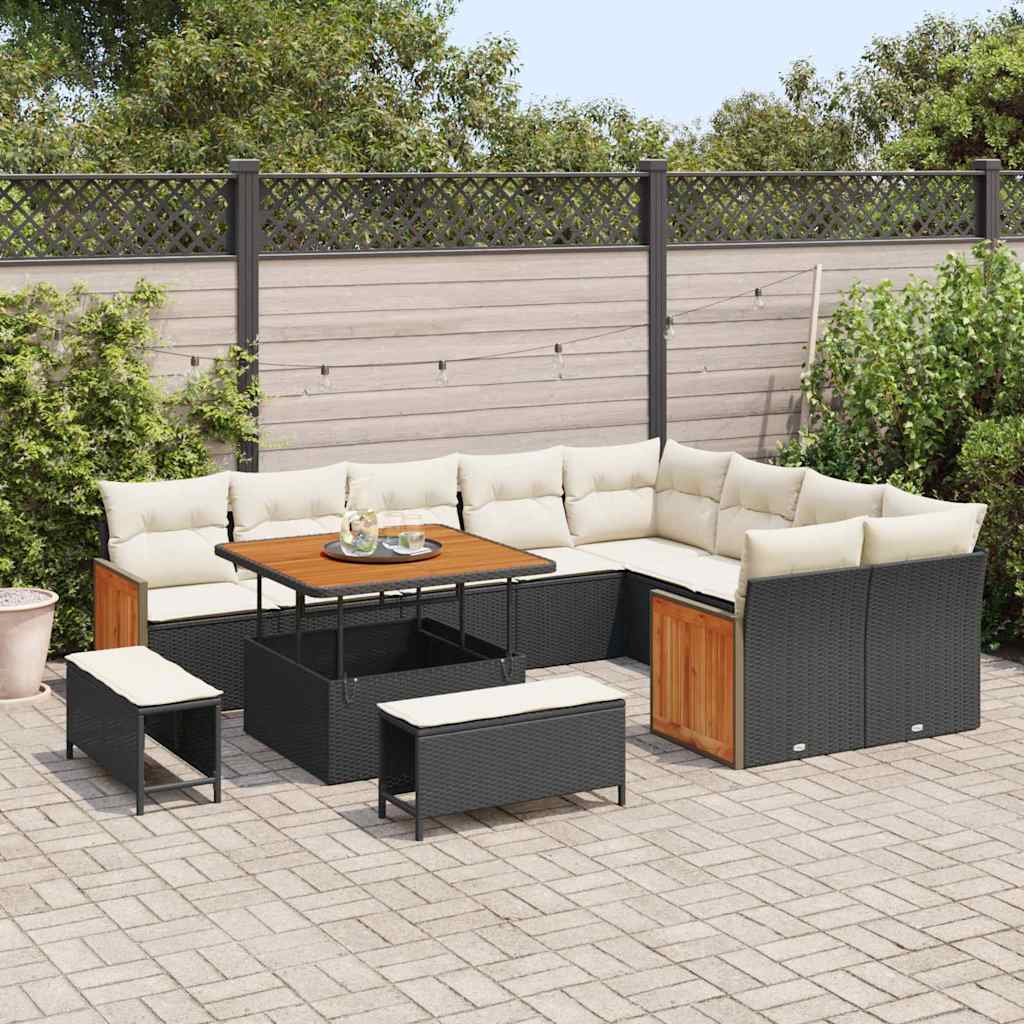 Tuin Sofa Set 12 Pcs En Crème 100 X 100 X 71 Cm